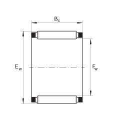 滾針及保持架組件 K4X7X7-TV, 根據(jù) DIN 5405-1/ISO 3030 標(biāo)準(zhǔn)