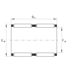 滾針及保持架組件 K42X47X30-ZW, 根據(jù) DIN 5405-1/ ISO 3030 標(biāo)準(zhǔn)，雙列