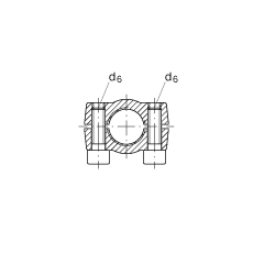 液壓桿端軸承 GIHRK40-DO, 根據(jù) DIN ISO 12 240-4 標(biāo)準(zhǔn)，帶右旋螺紋夾緊裝置，需維護(hù)