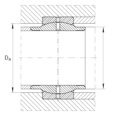 關(guān)節(jié)軸承 GE40-LO, 根據(jù) DIN ISO 12 240-1 標(biāo)準(zhǔn)，需維護(hù)