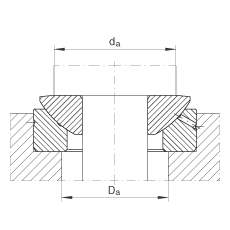 推力關(guān)節(jié)軸承 GE80-AX, 根據(jù) DIN ISO 12 240-3 標(biāo)準(zhǔn)，需維護(hù)