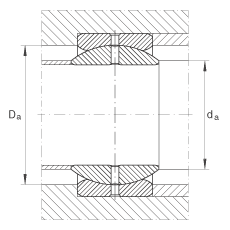 關(guān)節(jié)軸承 GE19-ZO, 根據(jù) DIN ISO 12 240-1 標準，英制尺寸，需維護