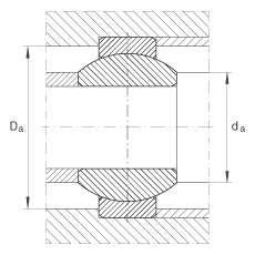 關(guān)節(jié)軸承 GE10-FO, 根據(jù) DIN ISO 12 240-1 標(biāo)準(zhǔn)，需維護(hù)